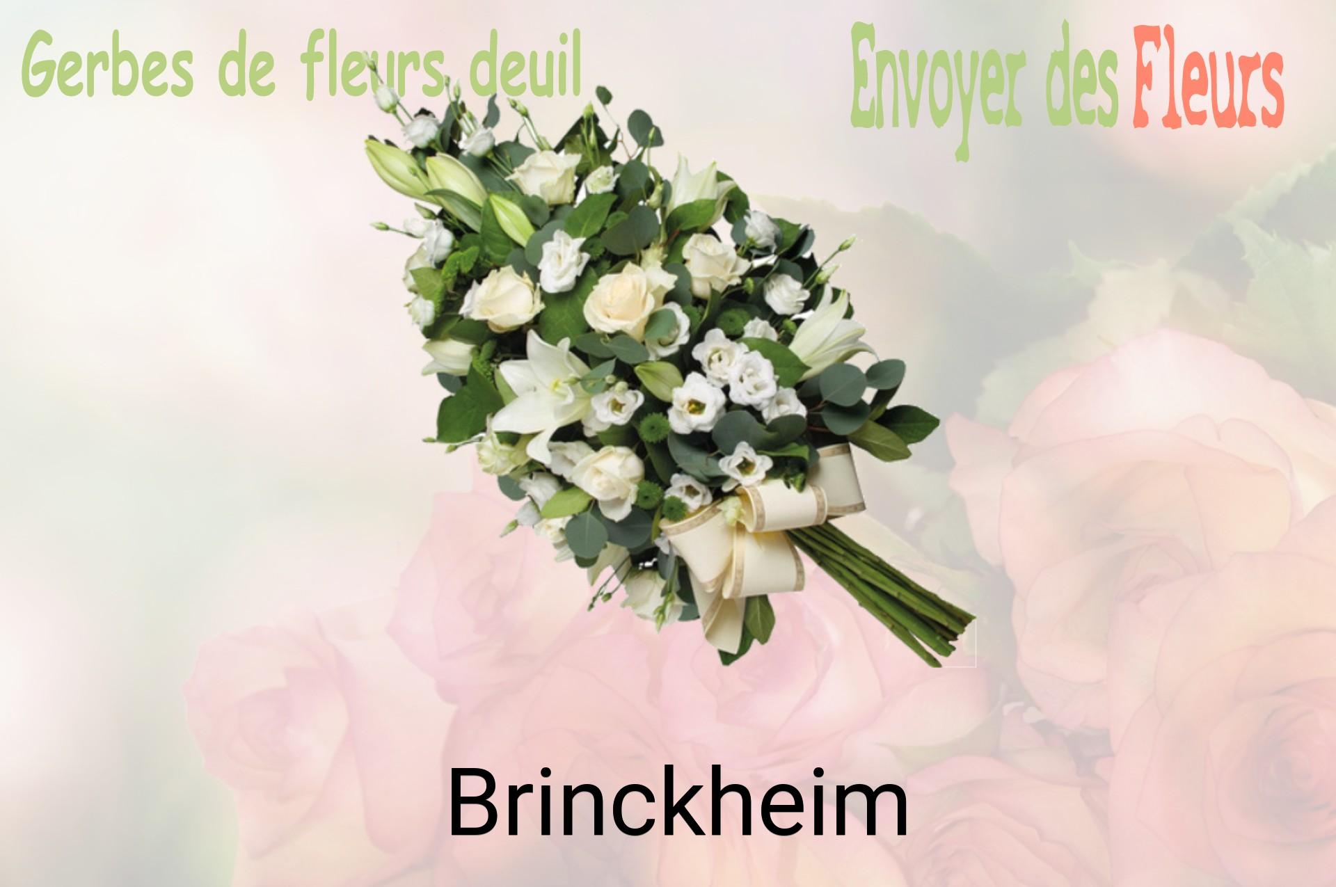 Gerbe de fleurs de deuil livrée à Brinckheim